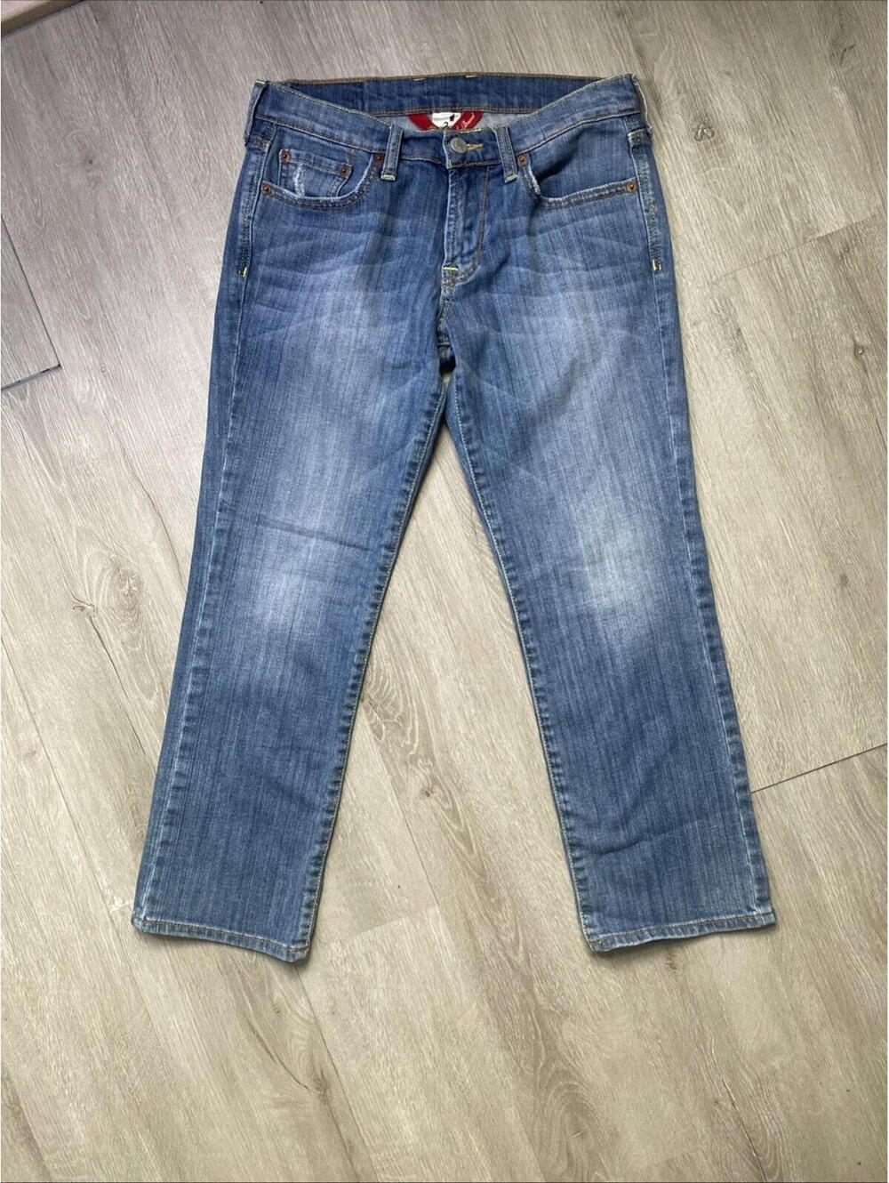Lucky Brand Jeans Sweet N Low Crop Women’s Size 2 26 Blue Distressed Denim
